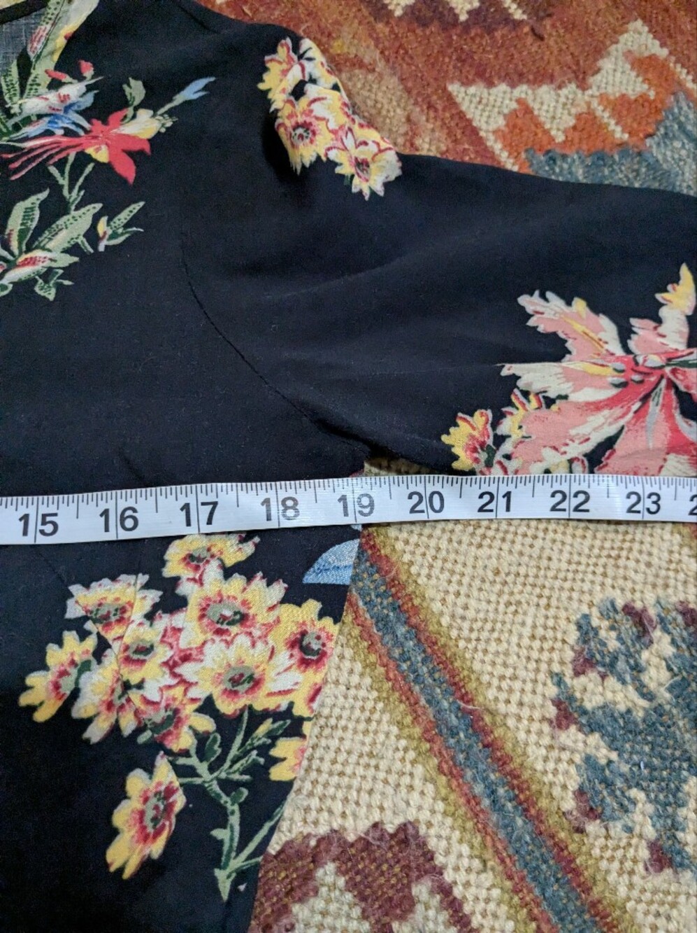 Free People First Kiss Midnight Garden Dress Floral Black Medium Keyhole Back - Picture 7 of 10